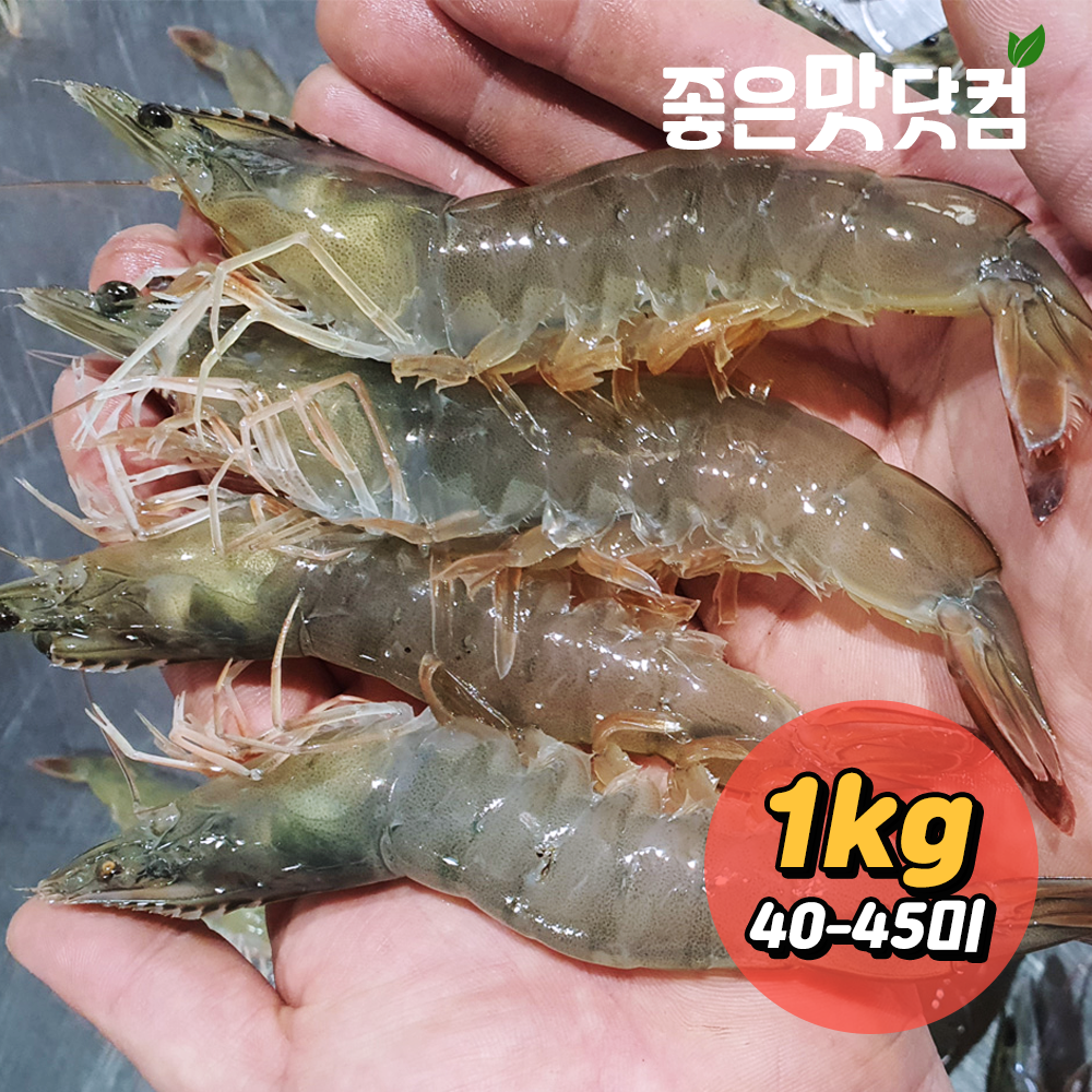 좋은맛닷컴 국내산 생물 흰다리새우 1kg (40-45미)