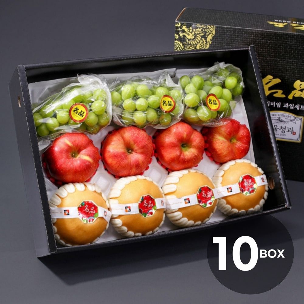 자연예서 혼합6호 과일선물세트(사과+배+샤인머스캣) 10BOX