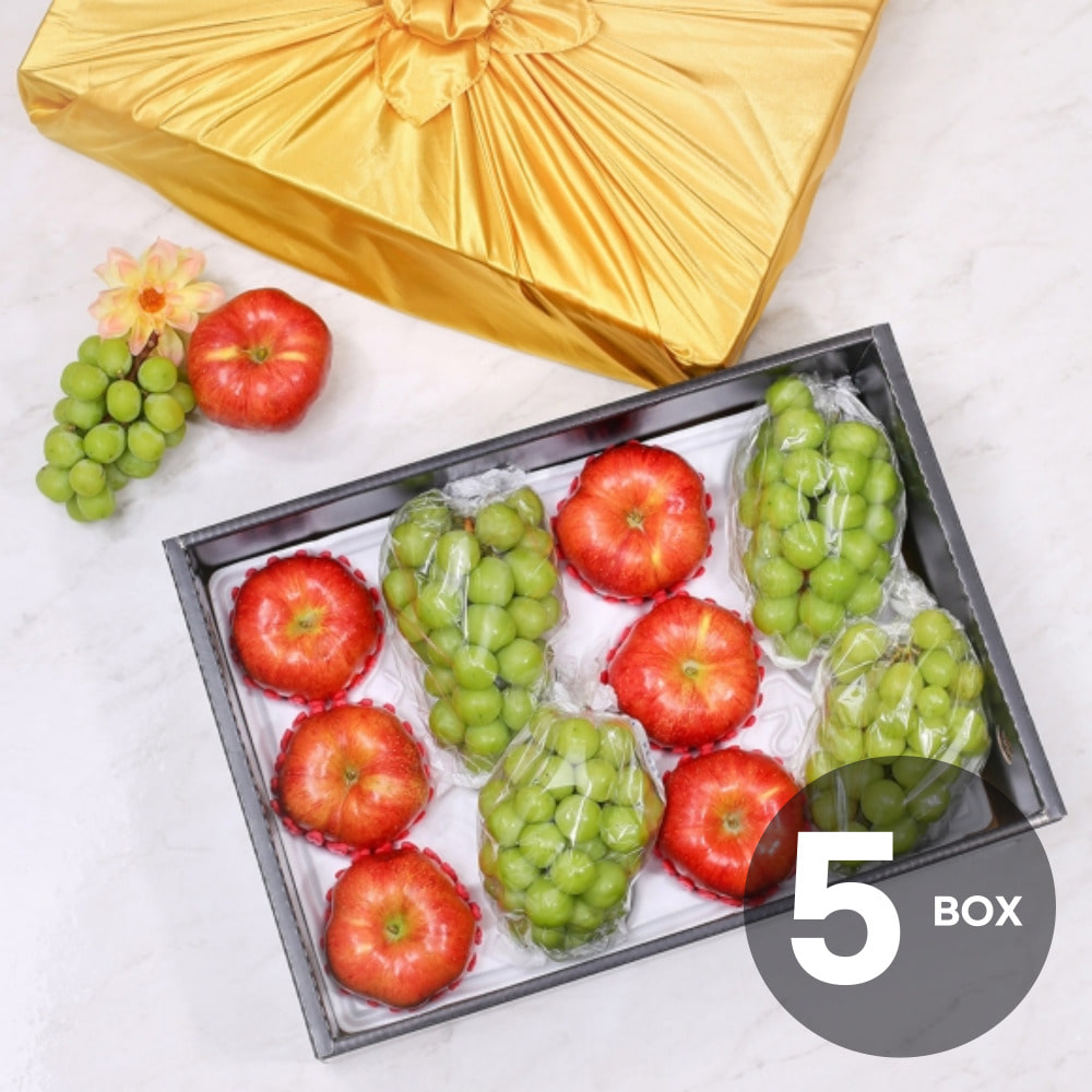 자연예서 혼합 7호 과일선물세트(사과+샤인머스캣) 5BOX