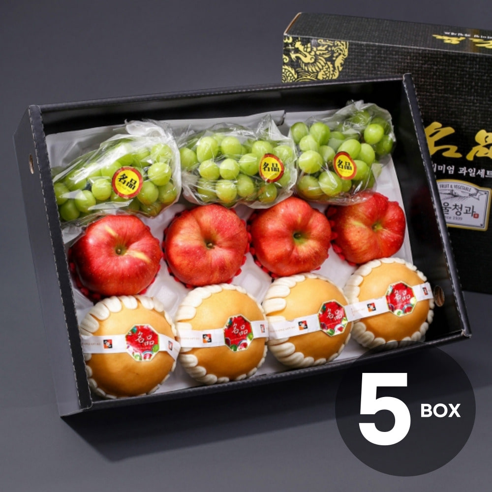 자연예서 혼합6호 과일선물세트(사과+배+샤인머스캣) 5BOX